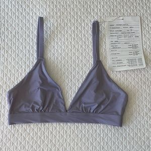 BRAND NEW Unused Fabletics Naked Feel Triangle Bralette Purple XS
